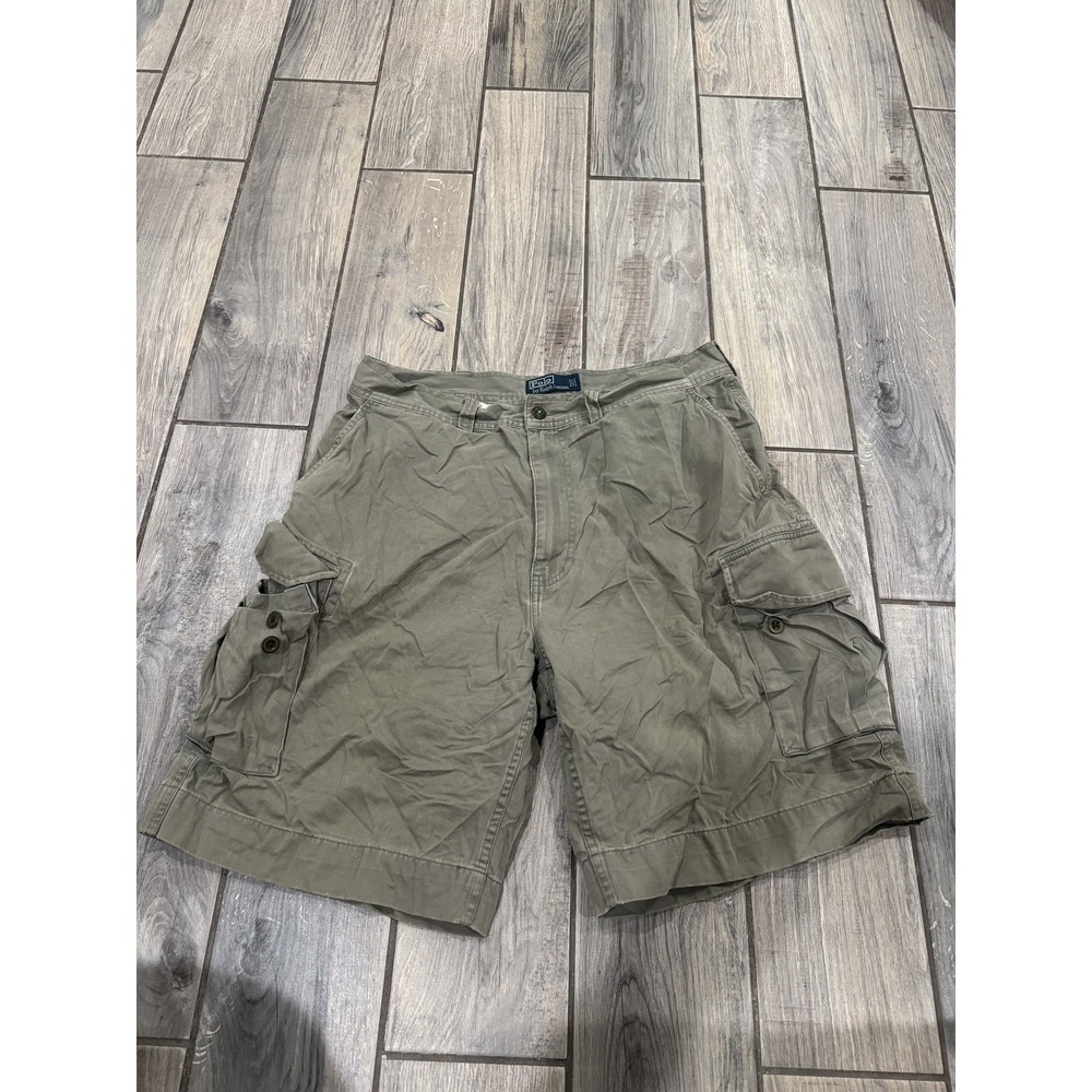Polo Ralph Lauren Men's‎ Cargo Shorts Size 36 Olive Green Chino Classic Fit